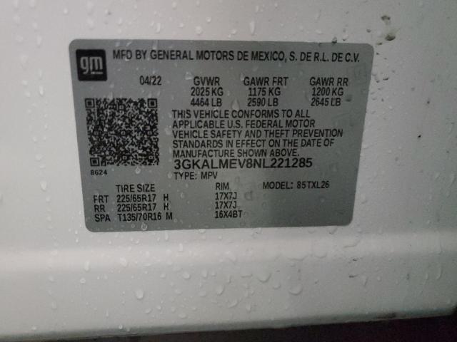 2022 GMC TERRAIN SL - 3GKALMEV8NL221285