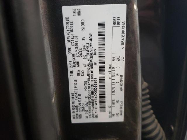 2019 FORD F150 SUPER - 1FTEW1E40KKD99201