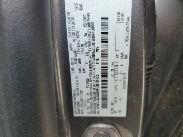 2021 FORD ESCAPE SE - 1FMCU0G65MUB10435