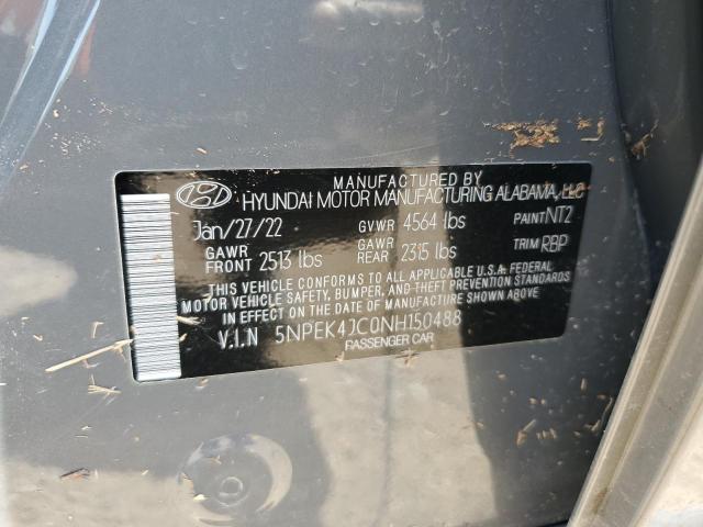 2022 HYUNDAI SONATA N L - 5NPEK4JC0NH150488