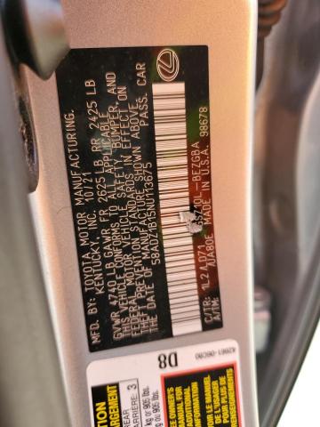 2022 LEXUS ES 350 BAS 58ADZ1B15NU113675