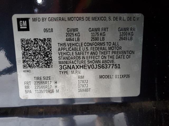 2018 CHEVROLET EQUINOX LS - 3GNAXHEV0JS637751