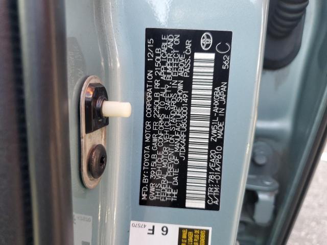 2016 TOYOTA PRIUS - JTDKARFU8G3001491