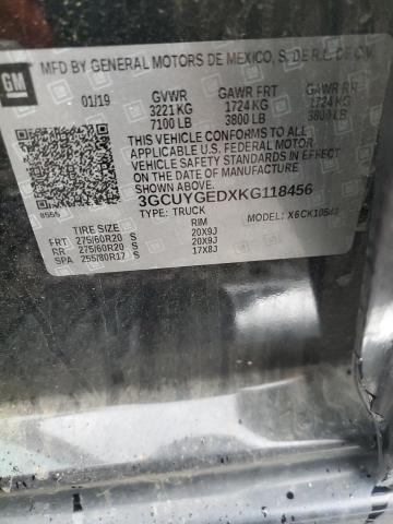 2019 CHEVROLET SILVERADO - 3GCUYGEDXKG118456