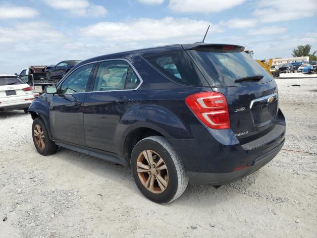 CHEVROLET EQUINOX LS 2017 blue  gas 2GNALBEK9H6124666 photo #3
