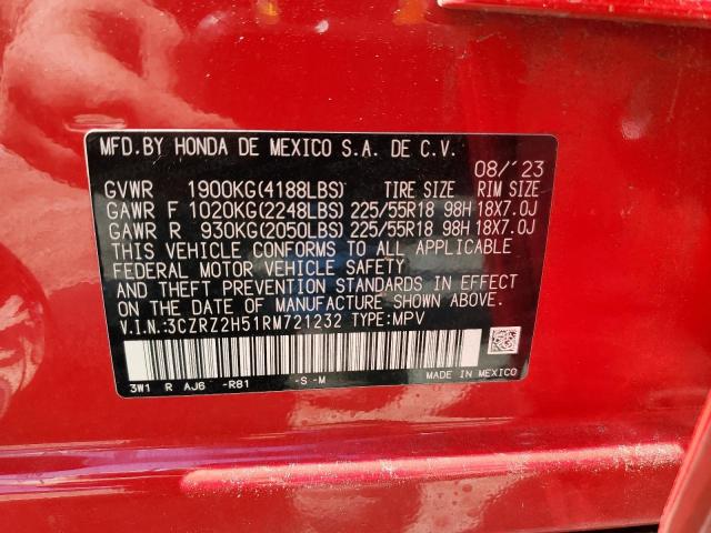 2024 HONDA HR-V SPORT - 3CZRZ2H51RM721232