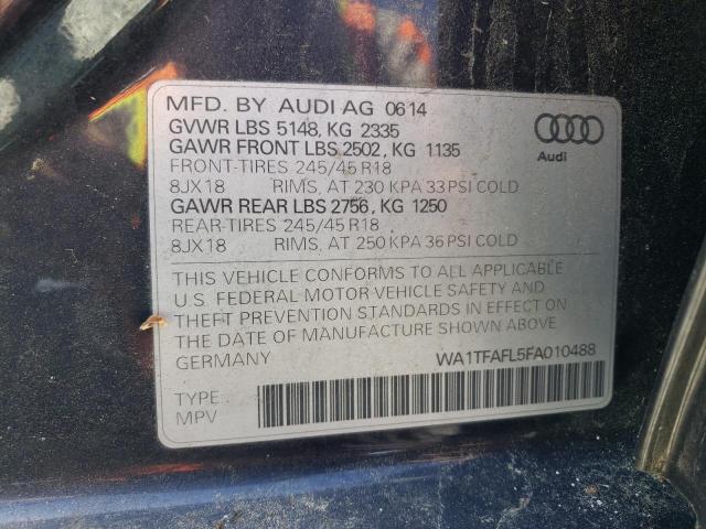 2015 AUDI A4 ALLROAD WA1TFAFL5FA010488
