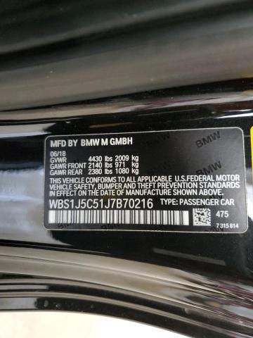 2018 BMW M2 WBS1J5C51J7B70216