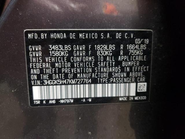 2019 HONDA FIT LX - 3HGGK5H47KM727764