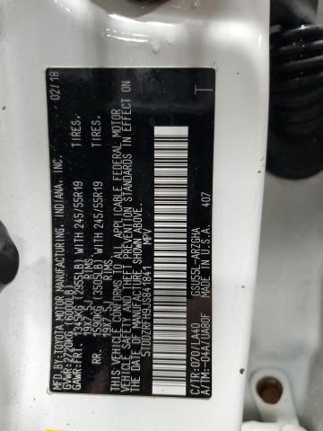 2018 TOYOTA HIGHLANDER - 5TDDZRFH9JS841841