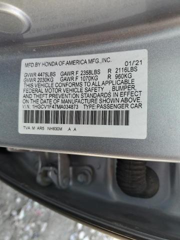 2021 HONDA ACCORD SPO - 1HGCV1F47MA034873