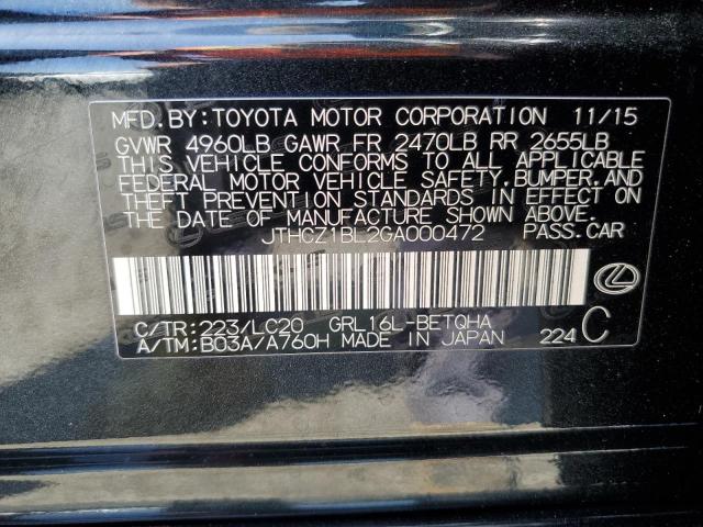 2016 LEXUS GS 350 JTHCZ1BL2GA000472
