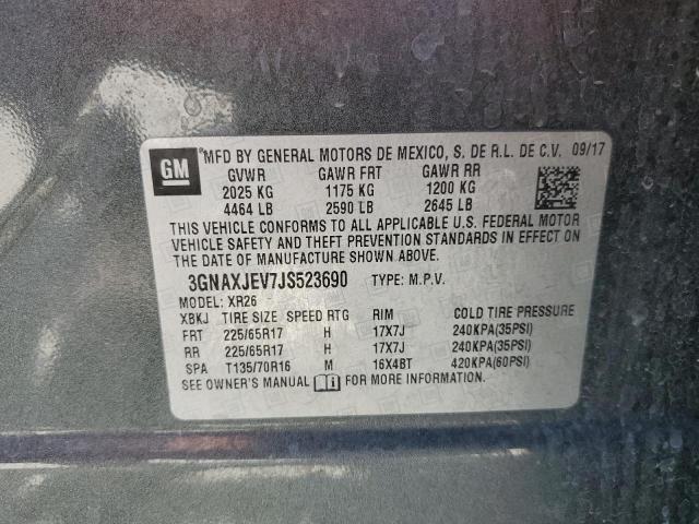 2018 CHEVROLET EQUINOX LT - 3GNAXJEV7JS523690