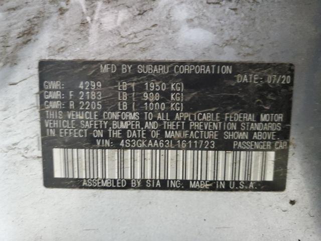 2020 SUBARU IMPREZA - 4S3GKAA63L1611723