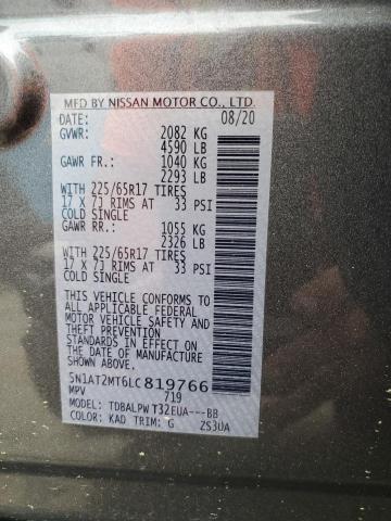 2020 NISSAN ROGUE S - 5N1AT2MT6LC819766