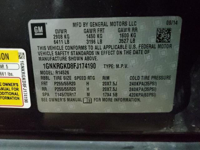 2015 CHEVROLET TRAVERSE L - 1GNKRGKD8FJ174190