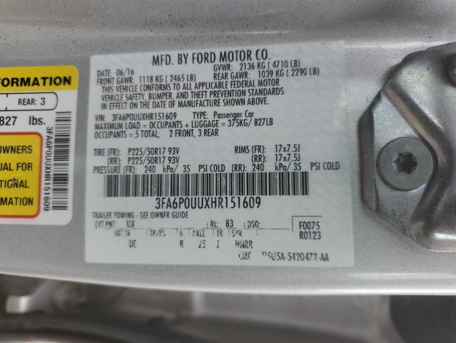 2017 FORD FUSION S H - 3FA6P0UUXHR151609
