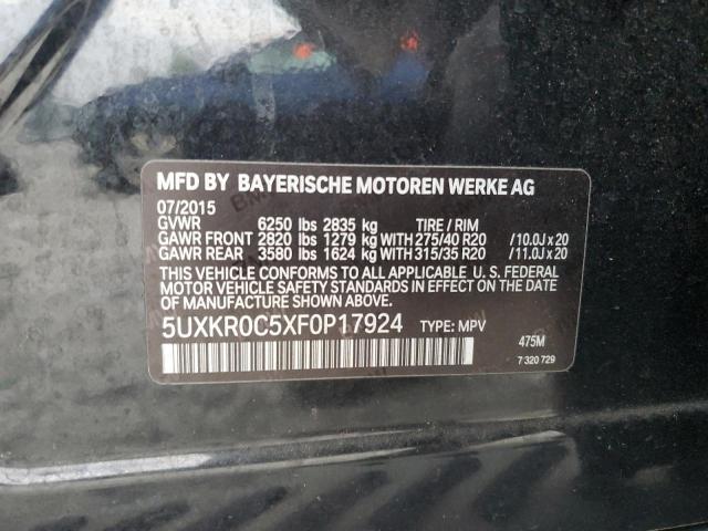 2015 BMW X5 XDRIVE3 - 5UXKR0C5XF0P17924
