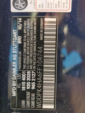 2015 MERCEDES-BENZ SLK 250 WDDPK4HA6FF104744