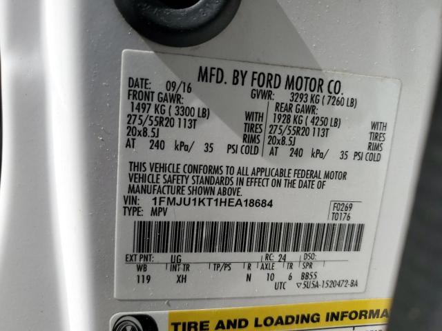 2017 FORD EXPEDITION - 1FMJU1KT1HEA18684