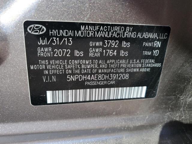 2013 HYUNDAI ELANTRA GL - 5NPDH4AE8DH391208