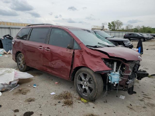 Vin: 5tdxz3dc5hs858275, lot: 53954505, toyota sienna se 20174