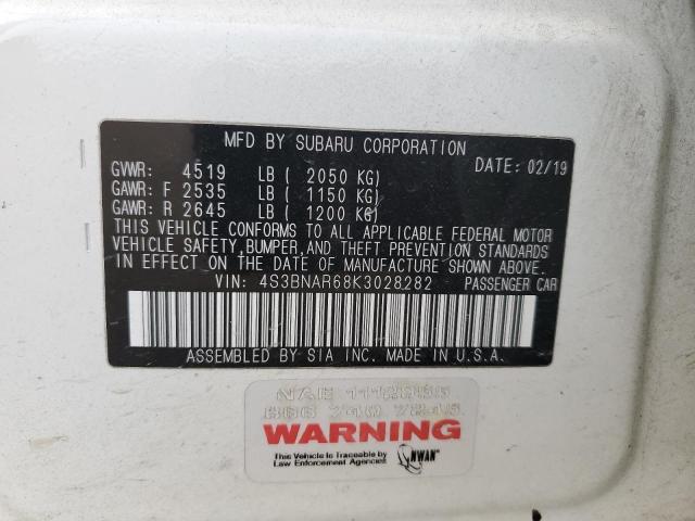 2019 SUBARU LEGACY SPO 4S3BNAR68K3028282