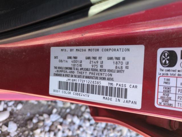 2015 MAZDA 3 SV - JM1BM1T72F1228385