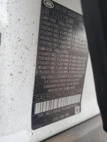 2018 LAND ROVER DISCOVERY SALRG2RV1JA052948