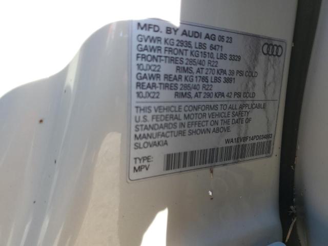 2023 AUDI Q8 PREMIUM WA1EVBF14PD034863