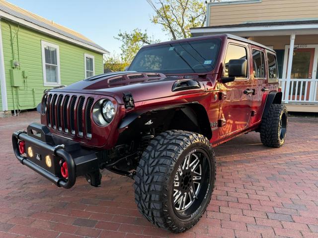 JEEP WRANGLER U 2021 burgundy  gas 1C4HJXDNXMW680247 photo #3