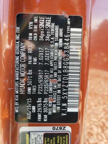 2016 HYUNDAI SANTA FE S #3284640327