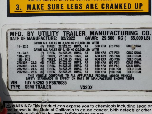 2023 UTILITY VS2DX #3308448273