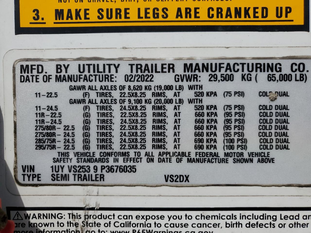 Lot #3308448273 2023 UTILITY VS2DX