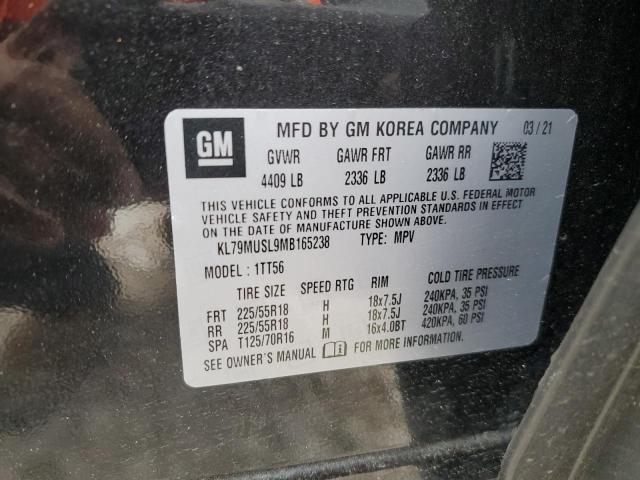 2021 CHEVROLET TRAILBLAZE - KL79MUSL9MB165238