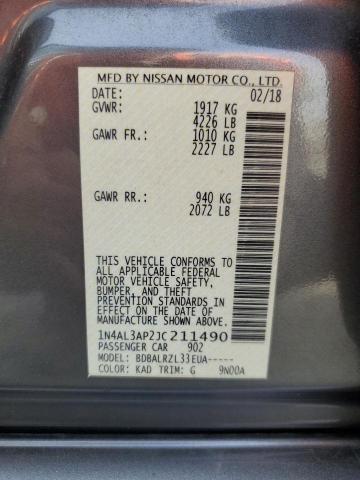 2018 NISSAN ALTIMA 2.5 - 1N4AL3AP2JC211490