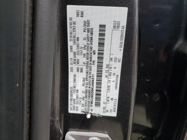 2019 FORD ESCAPE SE - 1FMCU9GD9KUA84311