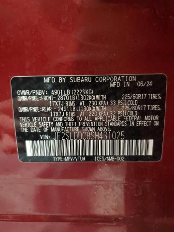2025 SUBARU FORESTER P - JF2SLDDC8SH431025