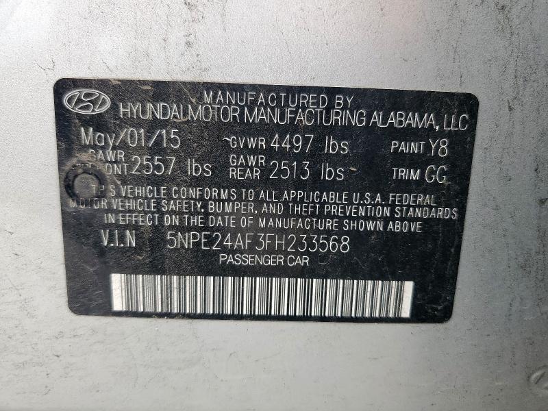 2015 HYUNDAI SONATA SE - 5NPE24AF3FH233568