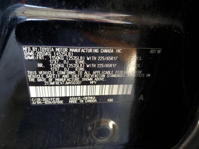 2018 TOYOTA RAV4 ADVEN - 2T3WFREV7JW450307