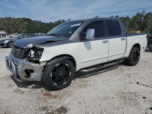 NISSAN TITAN XE 2004 white  gas 1N6AA07A44N580326 photo #1