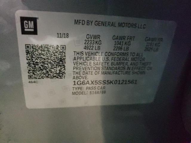 2019 CADILLAC CTS LUXURY - 1G6AX5SS5K0121561