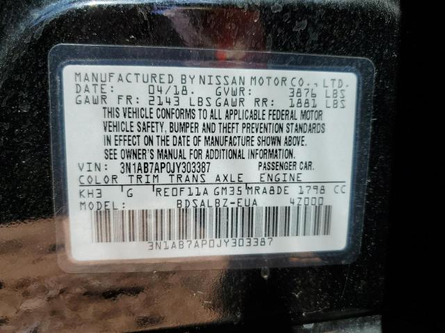 2018 NISSAN SENTRA S - 3N1AB7AP0JY303387