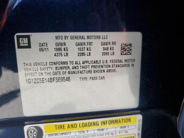 2011 CHEVROLET MALIBU 1LT - 1G1ZC5E14BF369546