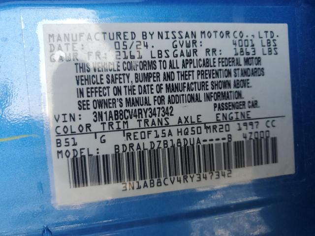 2024 NISSAN SENTRA SV - 3N1AB8CV4RY347342