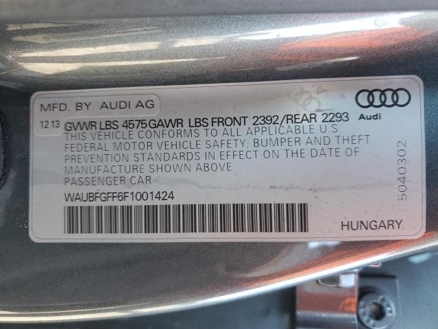 2015 AUDI A3 PREMIUM - WAUBFGFF6F1001424
