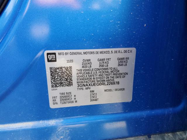 2024 CHEVROLET EQUINOX LT - 3GNAXUEG0RL226978