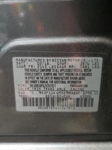 2018 NISSAN SENTRA S - 3N1AB7APXJY267871