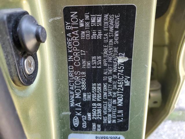 2012 KIA SOUL + - KNDJT2A61C7457082