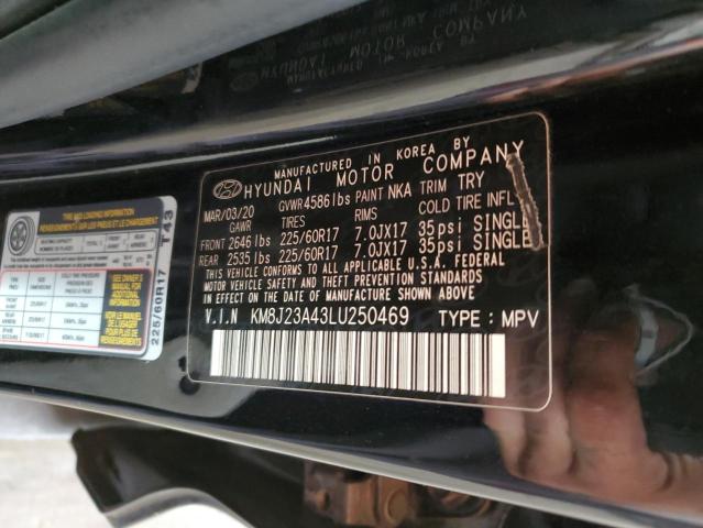 2020 HYUNDAI TUCSON SE - KM8J23A43LU250469